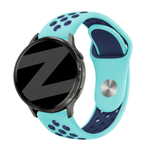 Bandz Garmin Vivoactive 5 Sport Strap 'Deluxe' (Aqua/Blue)