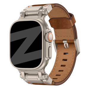 Bandz Correa cuero 'Explorer' Apple Watch Ultra (marrón)