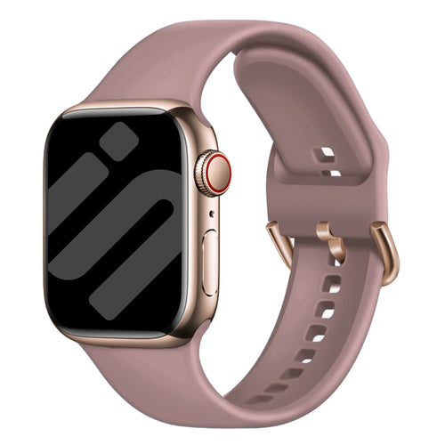 Correa silk silicone Apple Watch (malva)