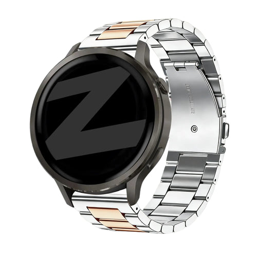 Bandz Correa acero 'Classic' Garmin Vivoactive 3 (plateado/rosa dorado)