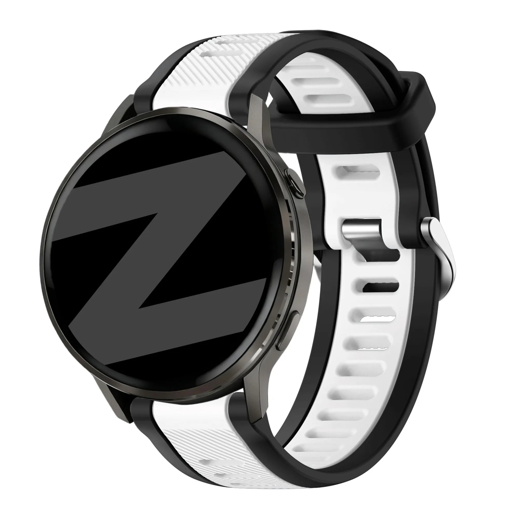 Bandz Garmin D2 Air X15 Dual Buckled Sport Strap (Black/White)