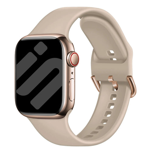 Correa silk silicone Apple Watch (té con leche)