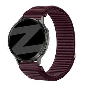 Bandz Garmin Vivomove Style Nylon Strap 'Wave' (Dark Purple)