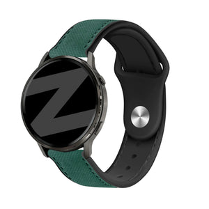 Bandz Correa cuero 'Híbrida' Garmin Vivoactive 5 (verde)