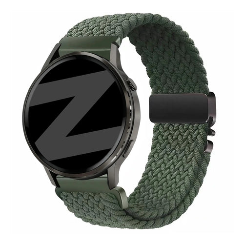 Bandz Correa trenzada 'Parachute' Garmin Vivomove Trend (verde)