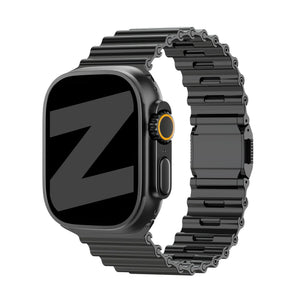 Bandz Correa acero premium 'Ocean' Apple Watch (negro)