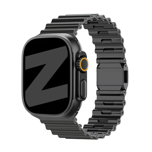 Bandz Correa acero premium 'Ocean' Apple Watch (negro)