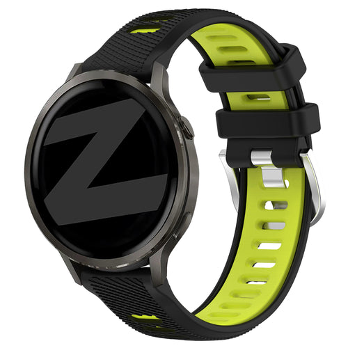 Bandz Correa deportiva con hebilla Garmin Forerunner 255s (negro/amarillo)