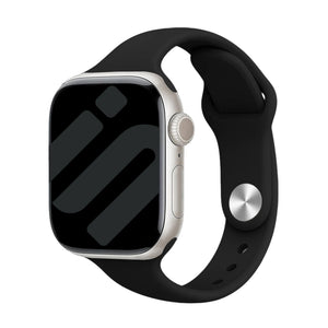 Correa de silicona Slimfit Apple Watch (negro)