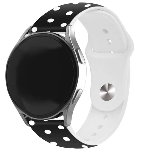 Print Silicone Strap, on a watch, 3/4 front view