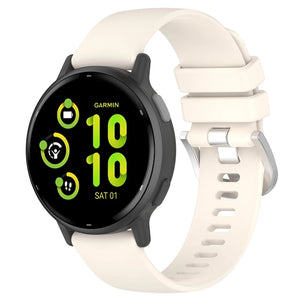 Correa silicona clásica Garmin Vivoactive 6 (blanco estrella)