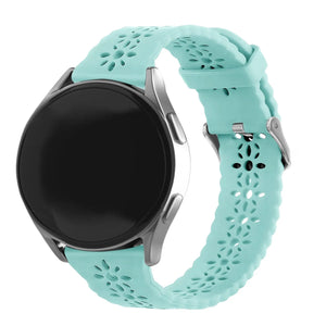 Correa de silicona con relieve Amazfit GTS 4 (azul-verde mar)