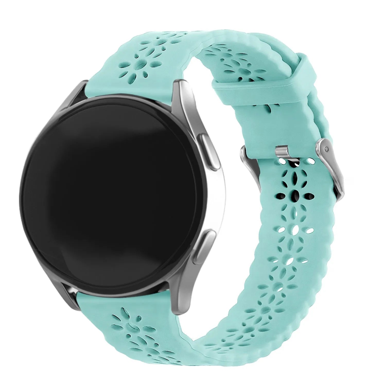 Correa de silicona con relieve Amazfit GTS 4 (azul-verde mar)