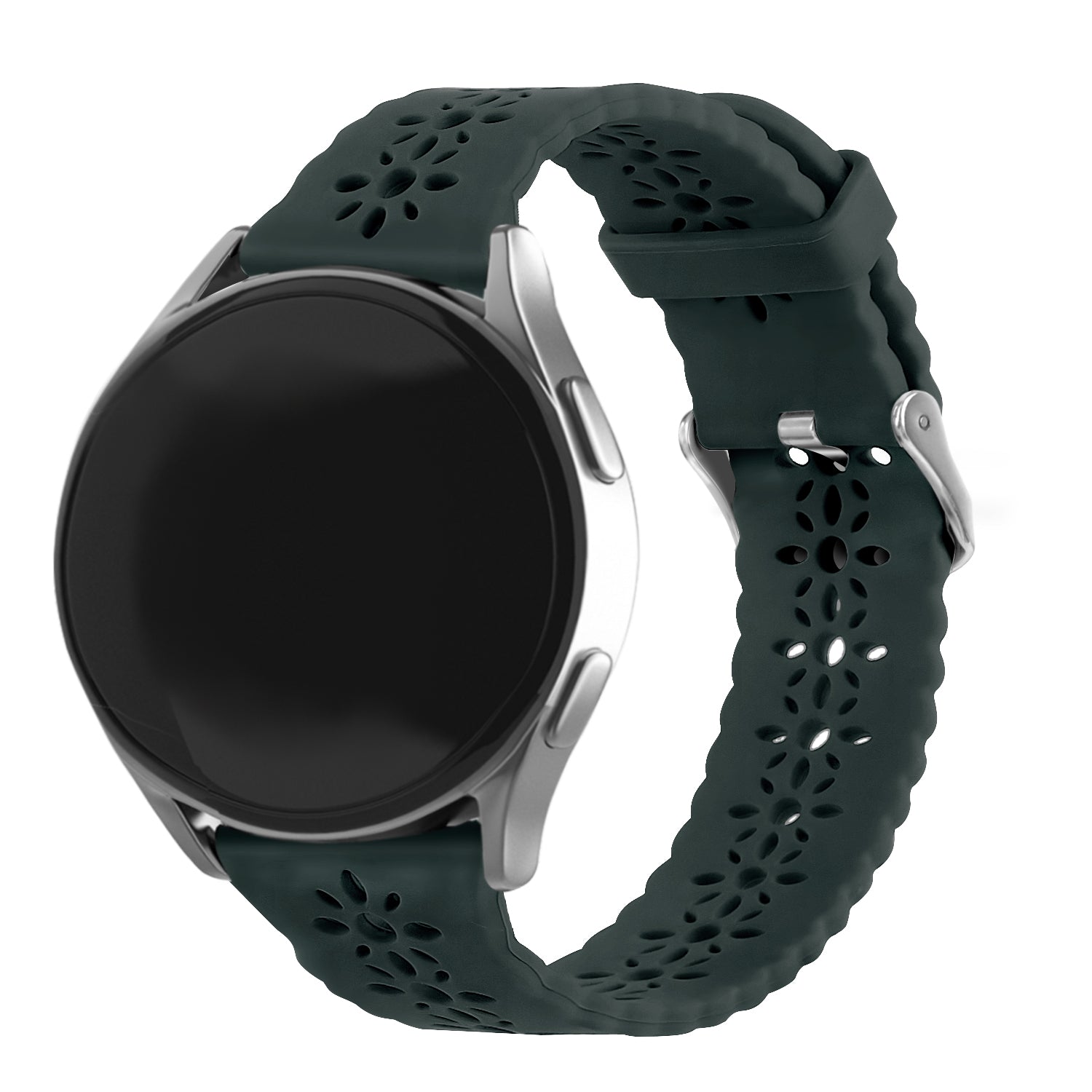 Correa de silicona con relieve Amazfit Bip 3 (Pro) (pino verde)