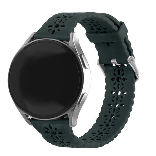 Correa de silicona con relieve Amazfit Bip 3 (Pro) (pino verde)