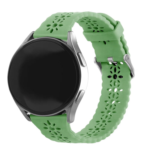 Coros Apex 2 Patterned Silicone Strap (Green)