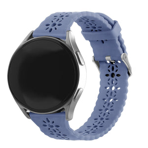 Correa de silicona con relieve Withings ScanWatch Nova (gris lavanda)