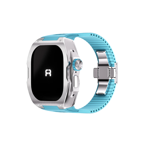 Reqior Funda con correa de goma Apple Watch Ultra (azul)