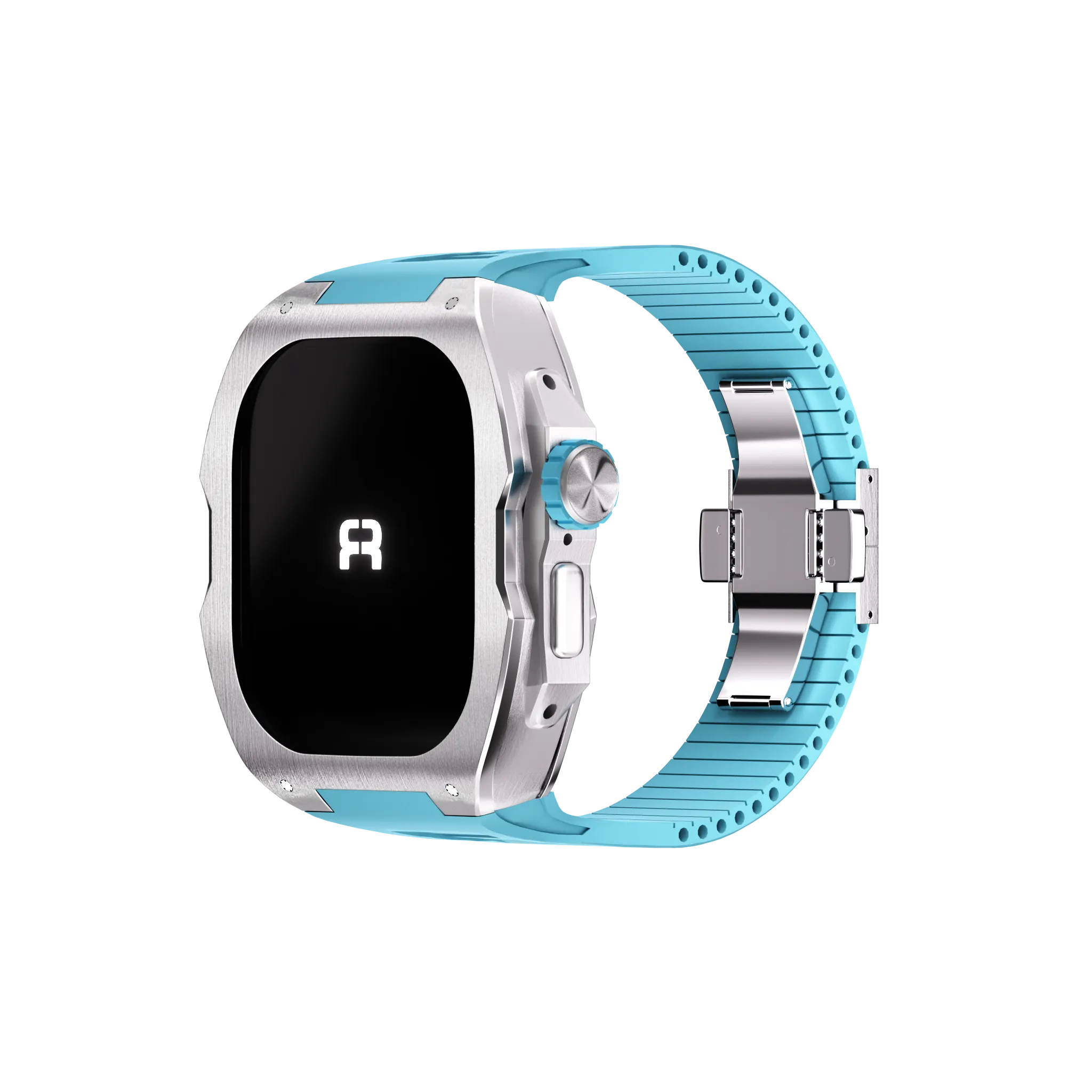 Reqior Funda con correa de goma Apple Watch Ultra (azul)