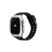 Reqior Funda de metal con correa de goma Apple Watch 45mm (plateado)