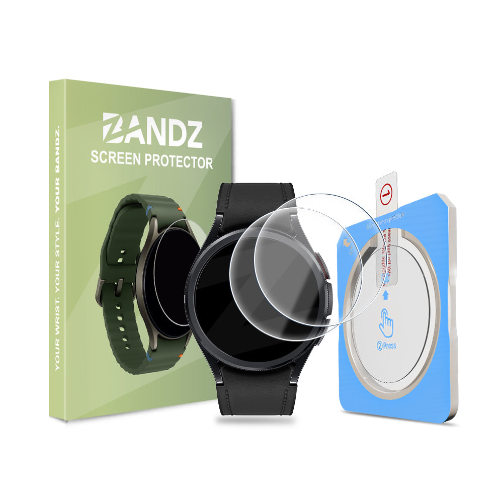 Bandz Protector pantalla con One-Click Tool Samsung Galaxy Watch 6 Classic 43mm