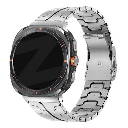 Bandz Correa titanio 'Iron' Samsung Galaxy Watch Ultra 2 (plata)