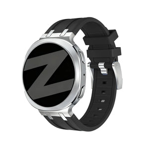Bandz Correa silicona 'Luxe Liquid' Samsung Galaxy Watch 8 Classic (negro)