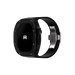 Reqior Funda de polímero con correa de goma Apple Watch 45mm (carbón negro)