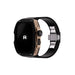 Reqior Funda con correa de goma Apple Watch Ultra (negro/rosa dorado)