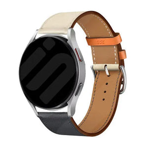 Correa cuero Duo OnePlus Watch 3 - 46mm (blanco/azul oscuro)