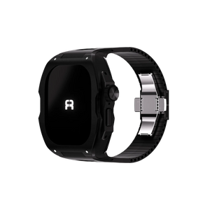 Reqior Apple Watch Ultra Case with Rubber Strap (Black)