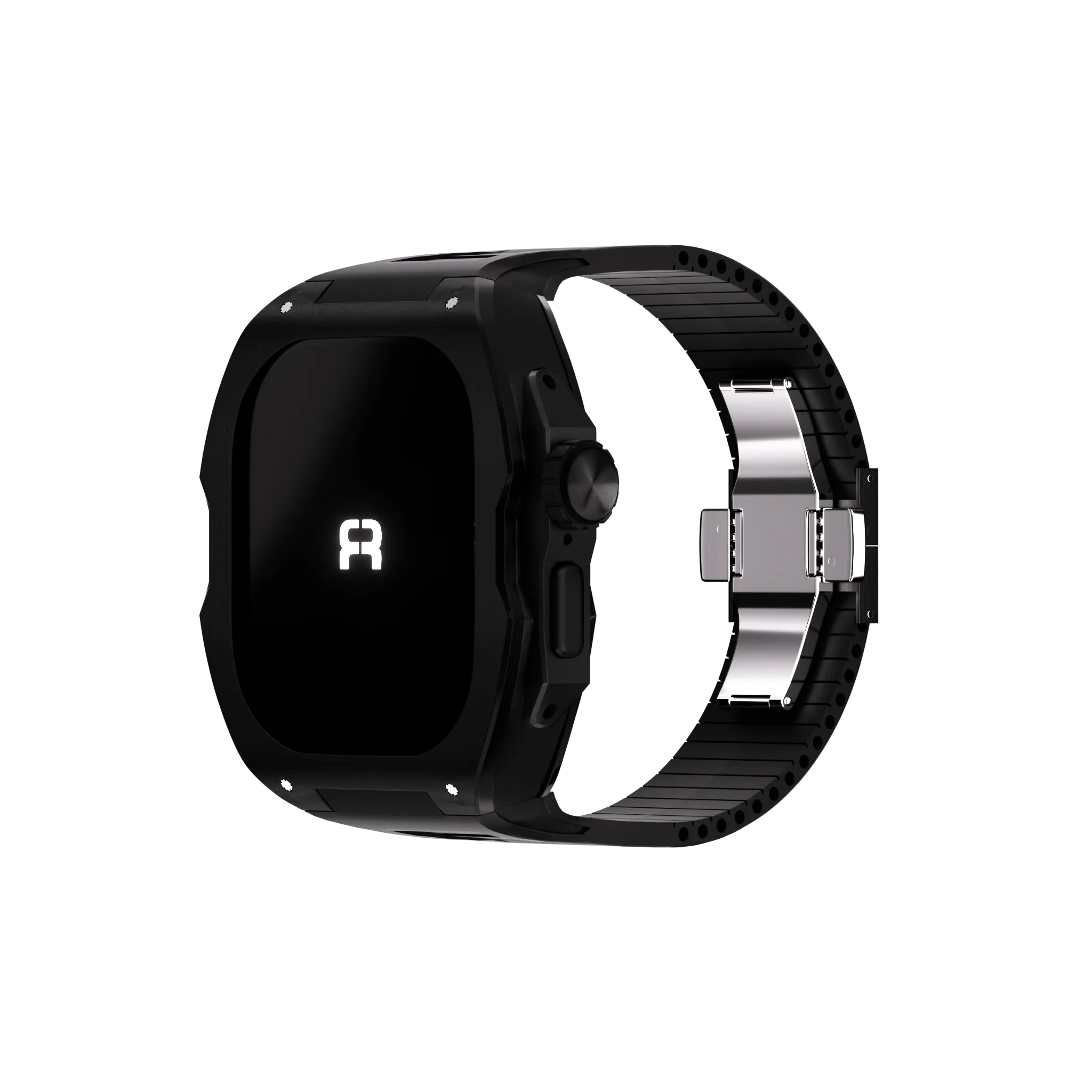 Reqior Funda con correa de goma Apple Watch Ultra (negro)