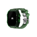 Reqior Funda de polímero con correa de goma Apple Watch 45mm (verde)