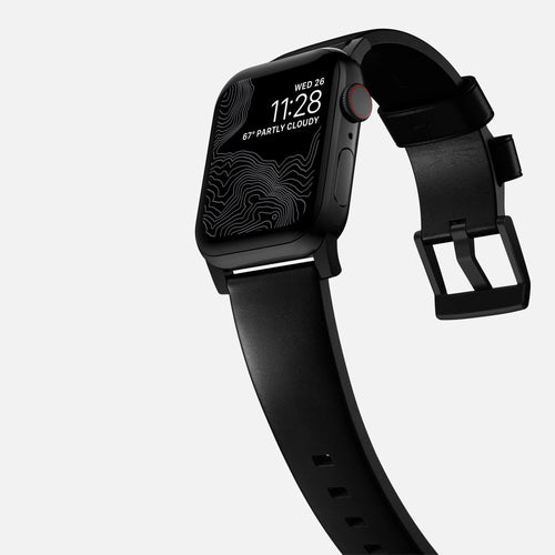 Nomad Modern Apple Watch Leather Strap (Black)