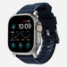 Nomad Correa de silicona resistente Apple Watch plateado/atlantico azul)