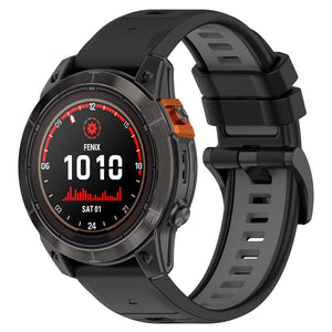 Correa deportiva con hebilla Garmin Quatix 8 - 47mm (negro/gris)
