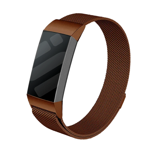 Correa milanese Fitbit Charge 3 (marrón)