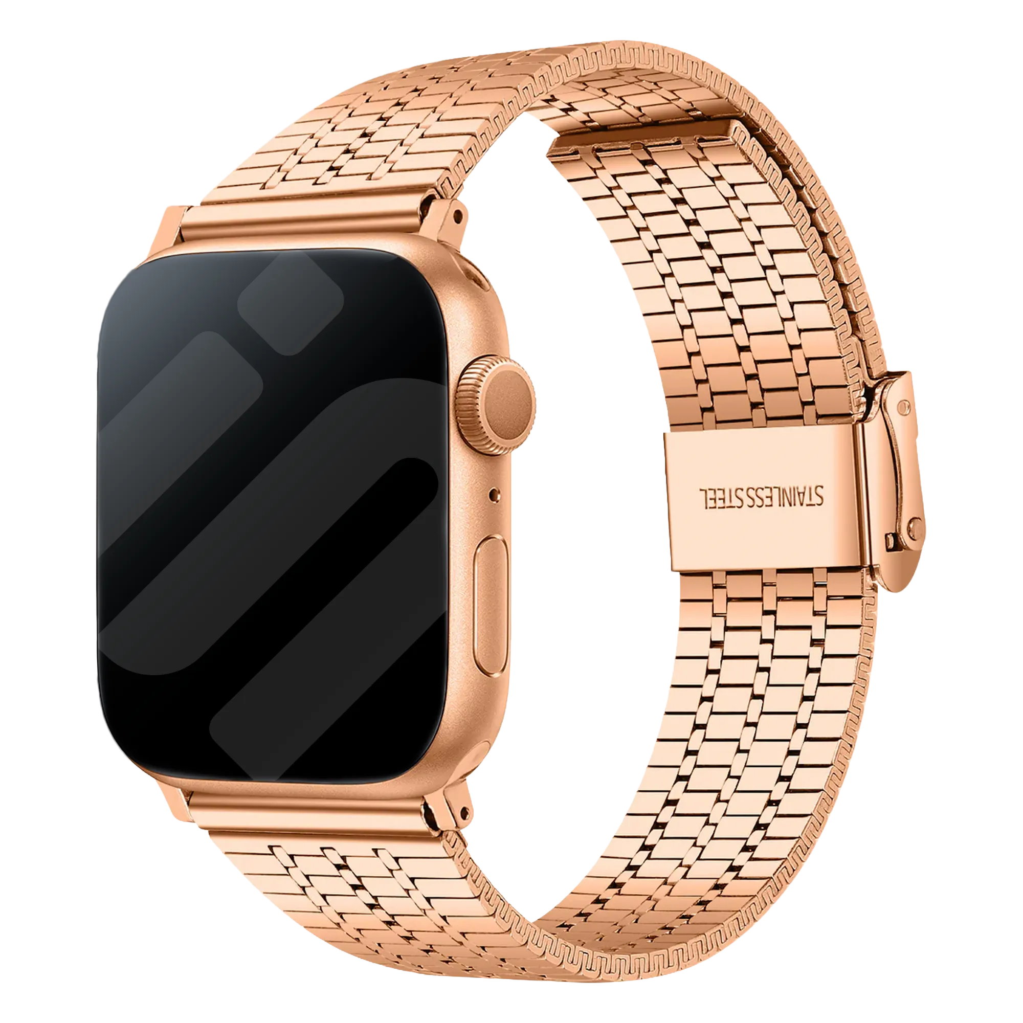 Correa acero inoxidable Apple Watch (oro rosa)