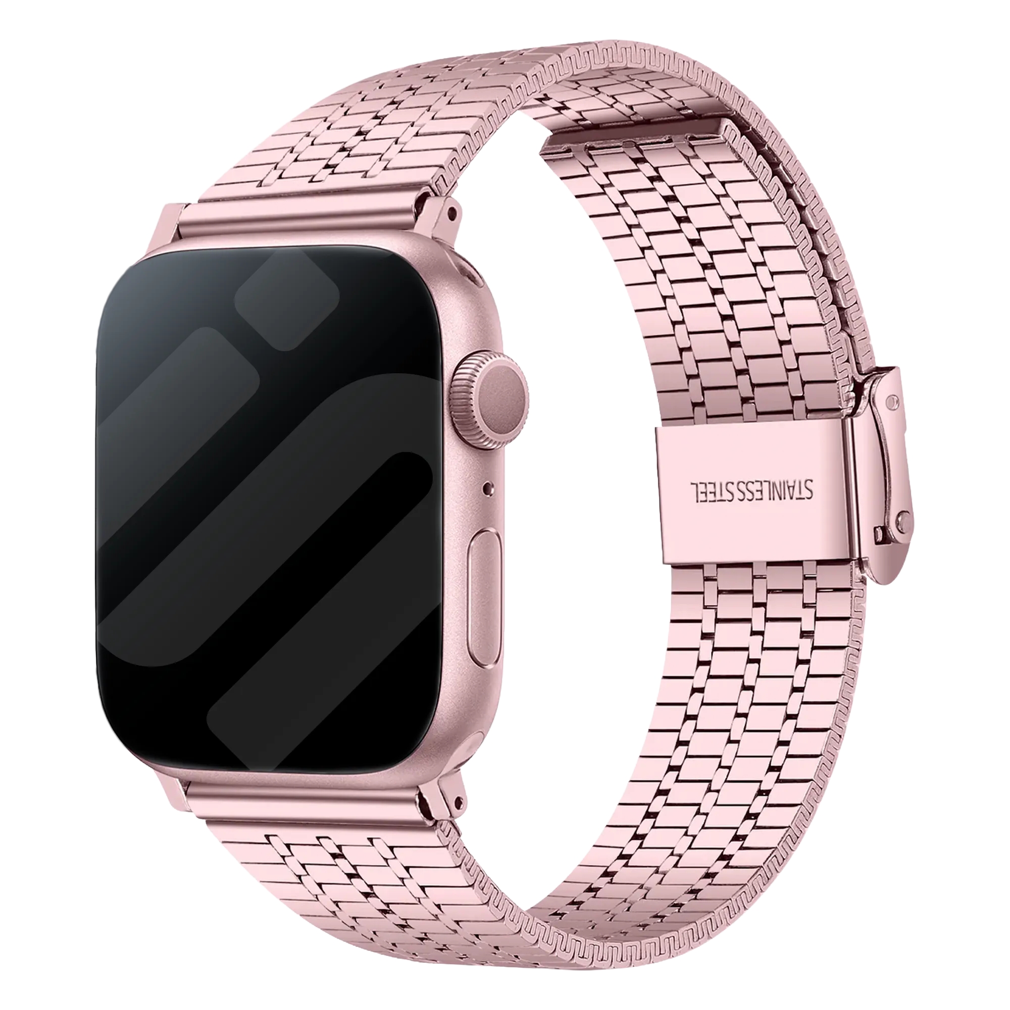 Correa acero inoxidable Apple Watch (rosa)