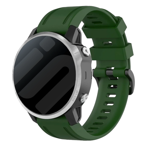 Correa silicona Garmin Fenix 9 - 43mm (verde militar)