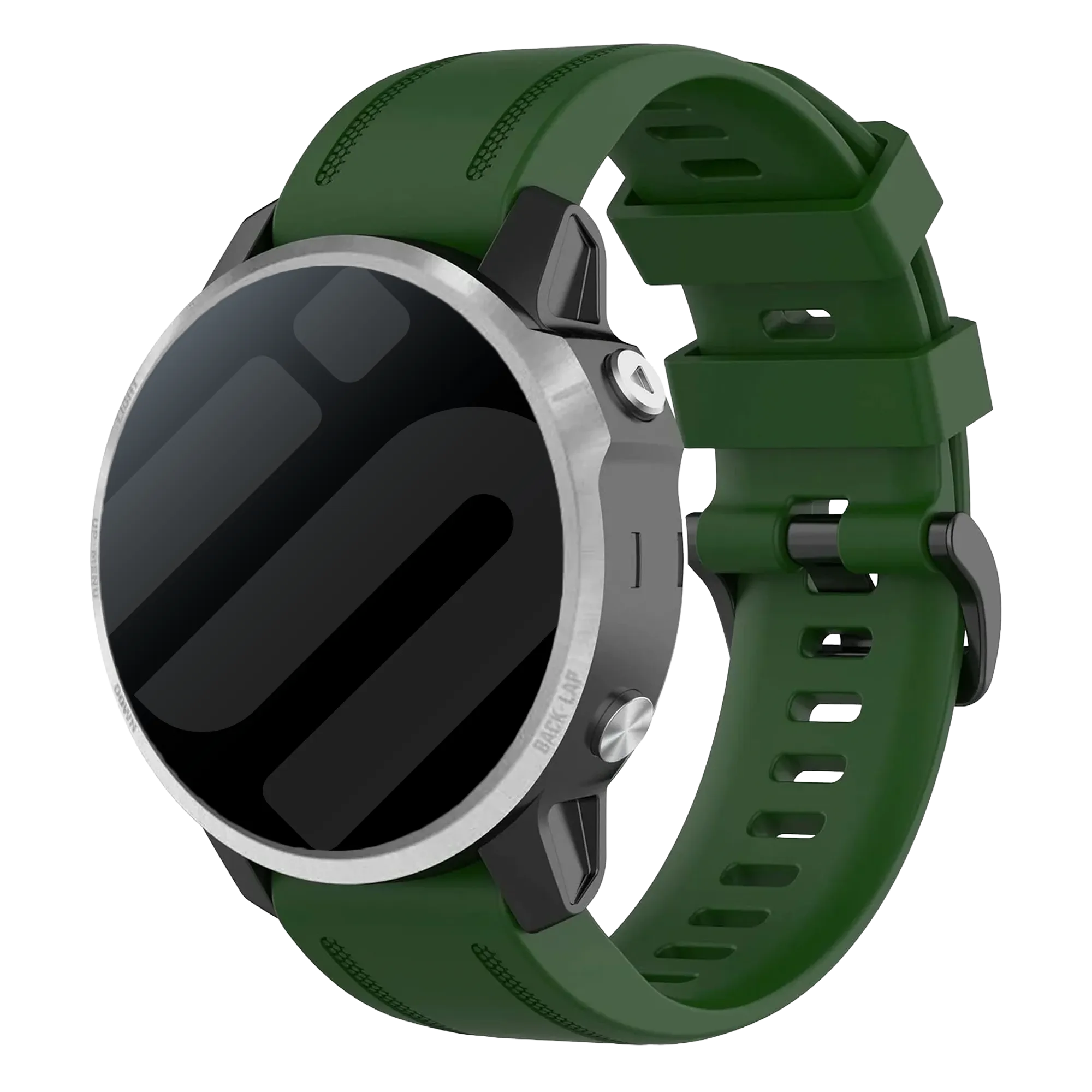 Garmin Fenix 8 - 43mm Silicone Strap (Army Green)
