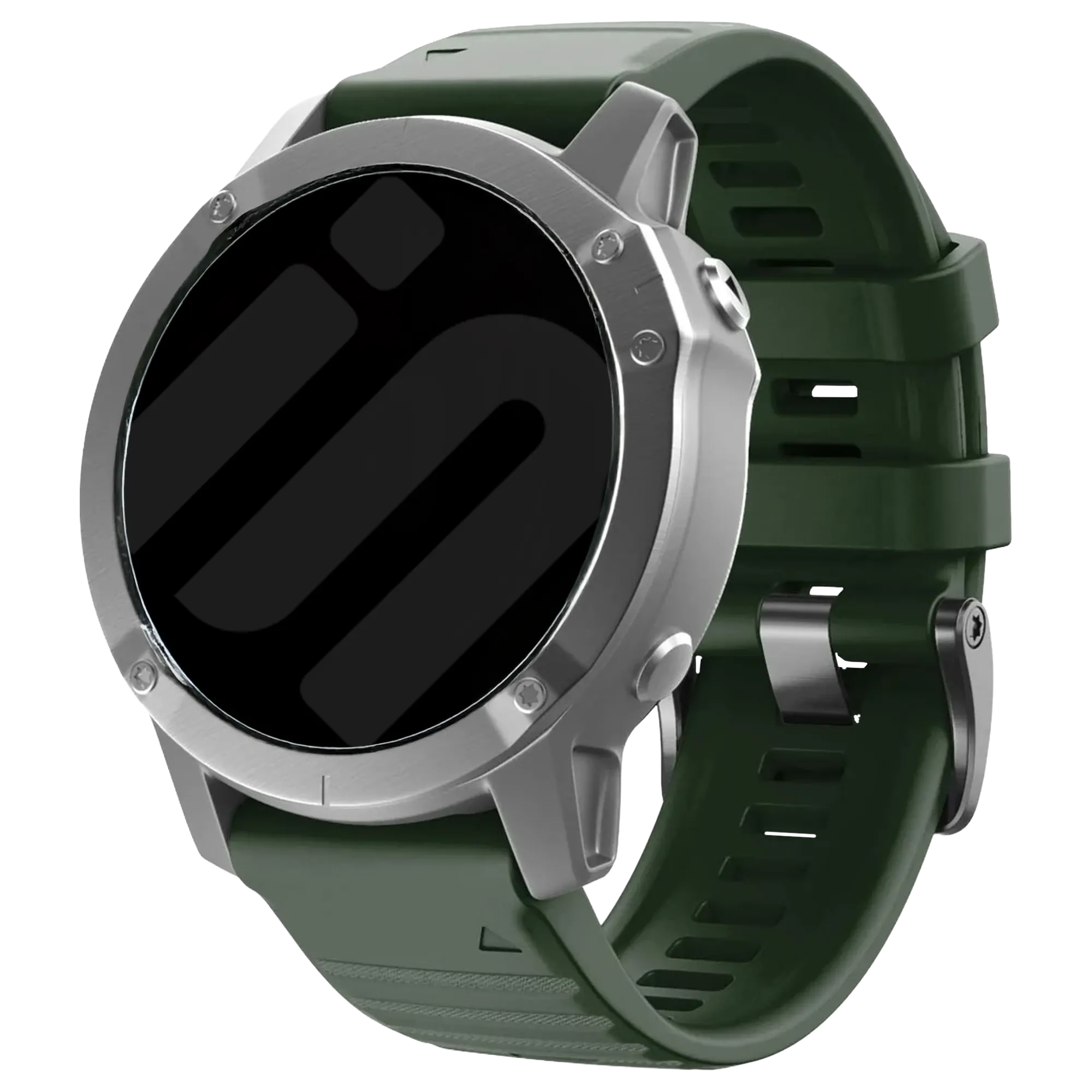 Correa silicona Garmin Instinct 3 - 50mm (verde oscuro)