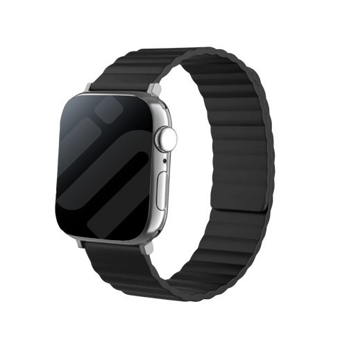 Correa silicona magnético Apple Watch (negro)