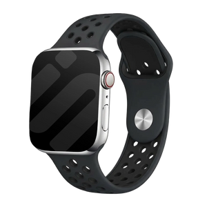 Correa deportiva Apple Watch (gris oscuro/negro)