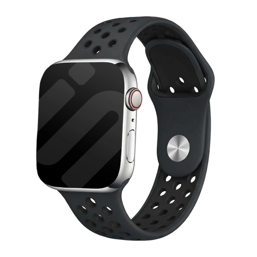Correa deportiva Apple Watch (gris oscuro/negro)
