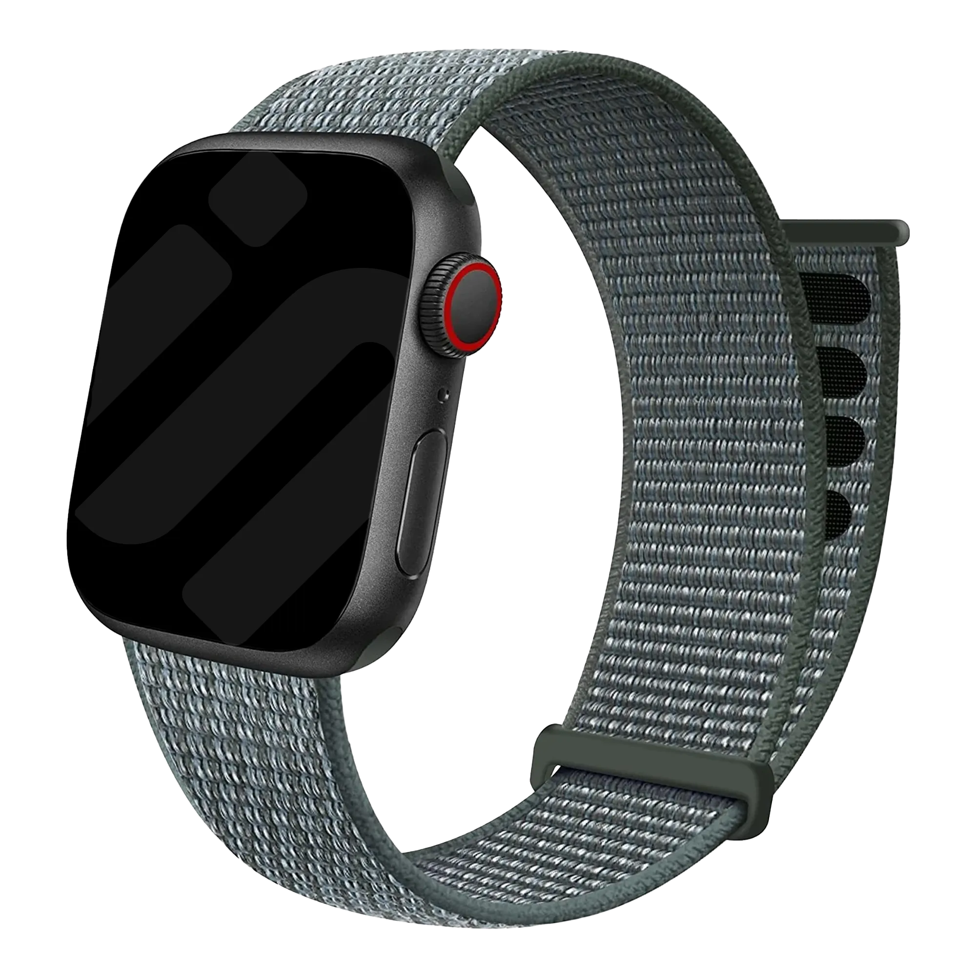 Correa nylon con hebilla Apple Watch (gris-verde)