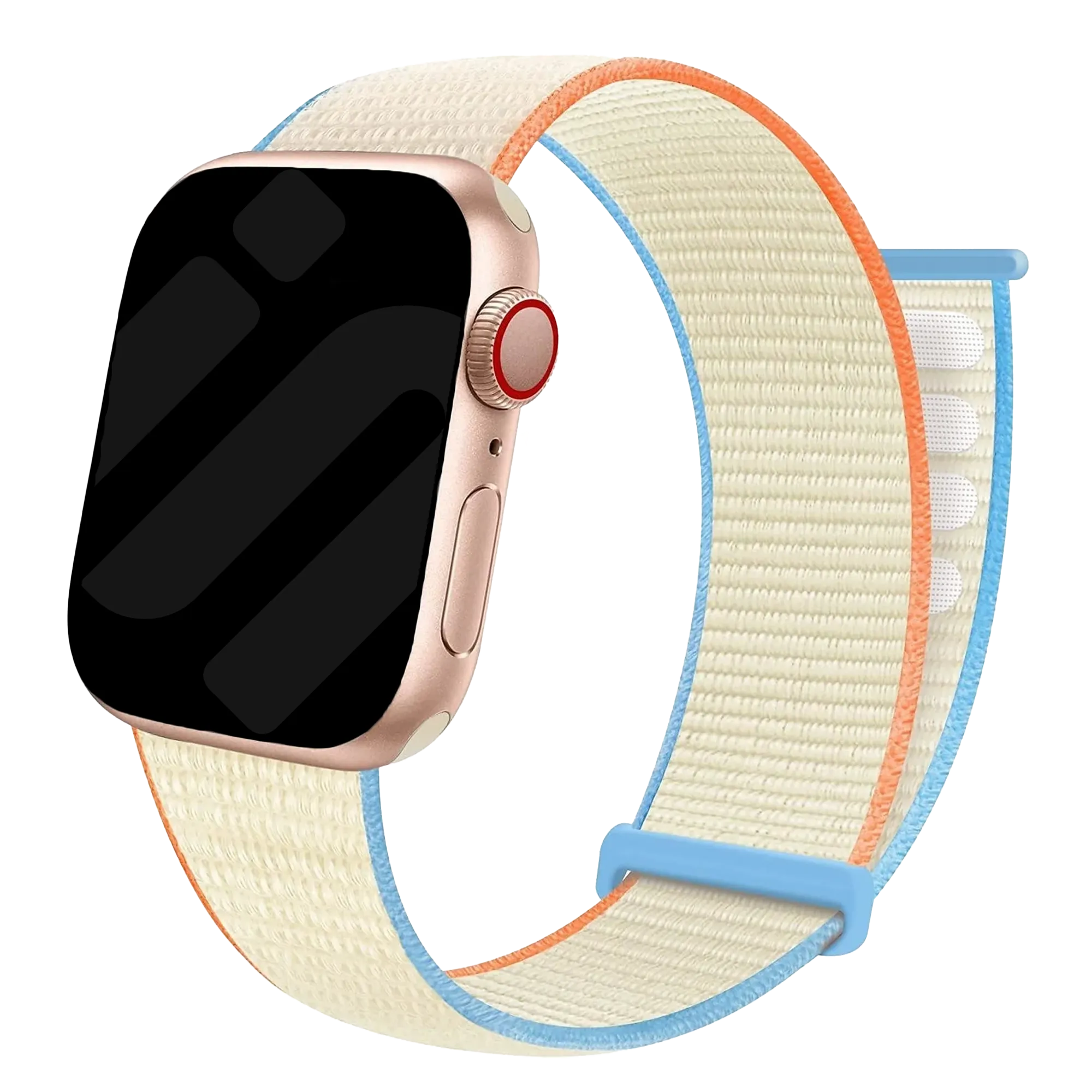 Correa nylon con hebilla Apple Watch (blanco leche)