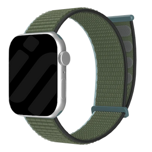 Correa nylon con hebilla Apple Watch (verde oliva)