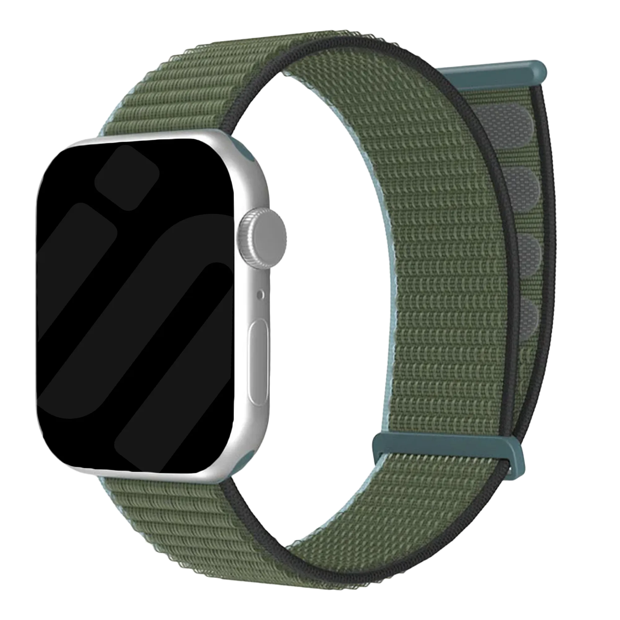 Correa nylon con hebilla Apple Watch (verde oliva)