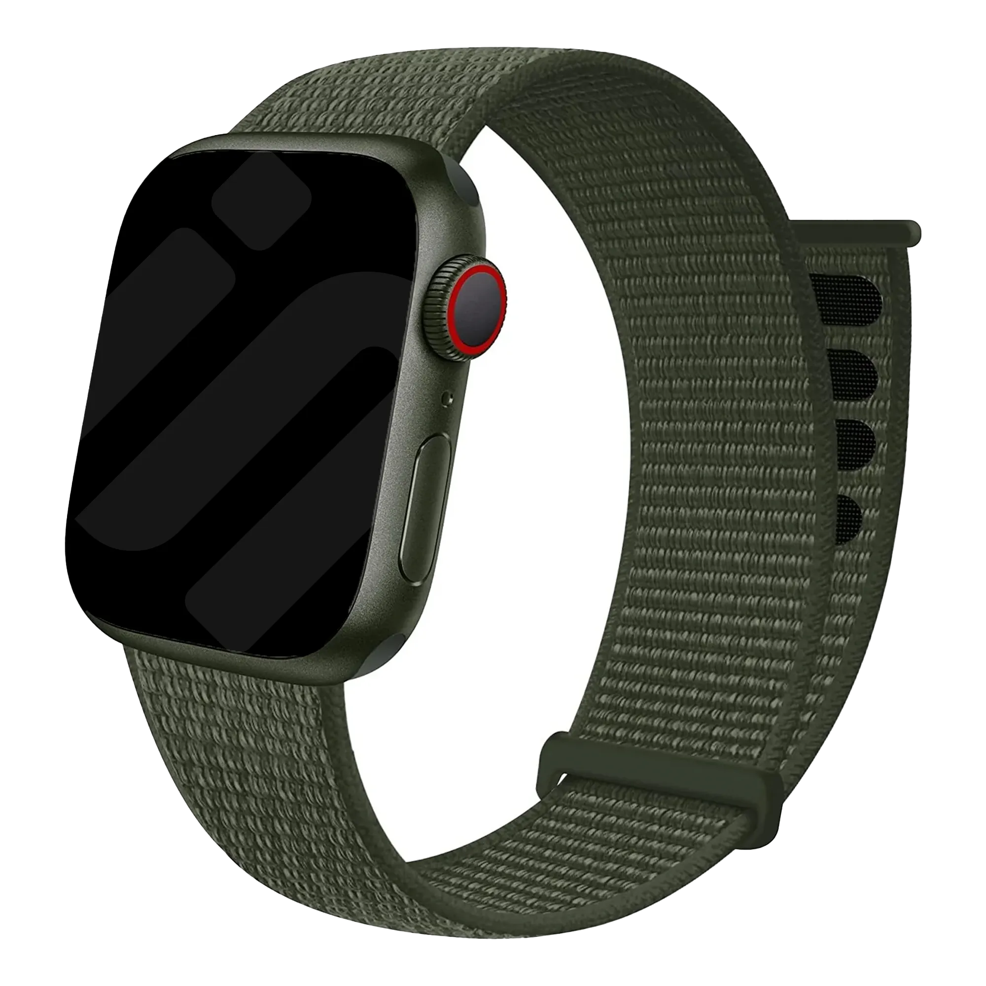 Correa nylon con hebilla Apple Watch (verde militar)